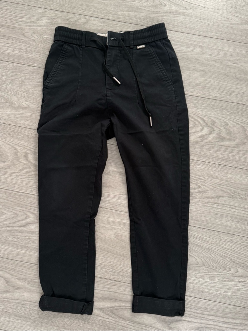 Mens Casual Black Waist Pants